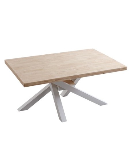 MESA COMEDOR FIJA XENA 160 x 100 CM  ROBLE NORDISH / BLANCO