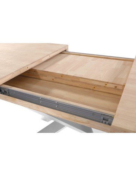 MESA COMEDOR EXTENSIBLE XENA 160 - 200 - 240 x 90 CM  ROBLE NORDISH / BLANCO