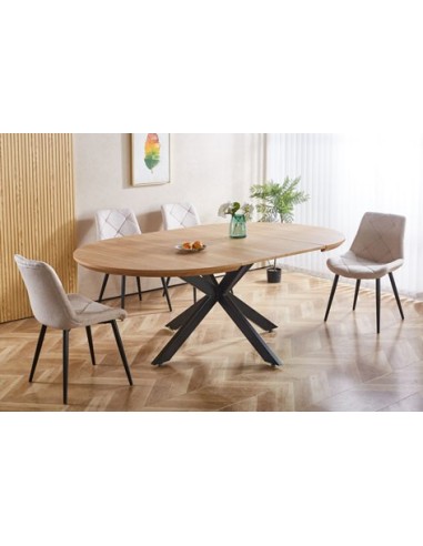 MESA COMEDOR REDONDA EXTENSIBLE CROSS...