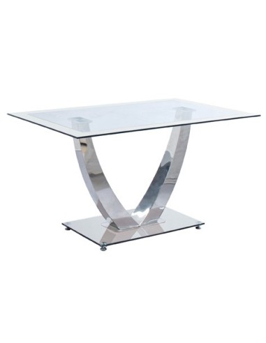 MESA COMEDOR DUBAI CRISTAL BLANCO /...