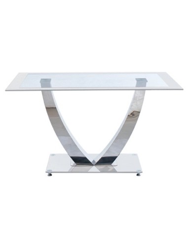 MESA COMEDOR DUBAI CRISTAL BLANCO /...