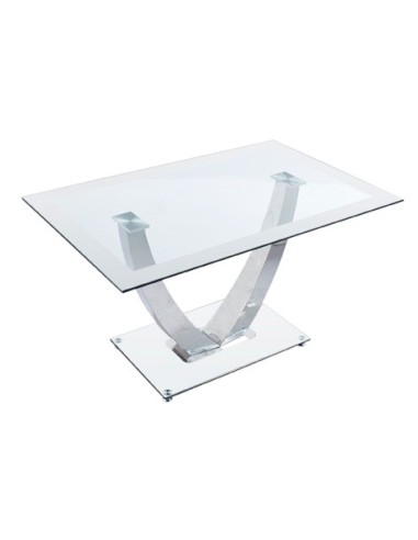 MESA COMEDOR DUBAI CRISTAL BLANCO /...