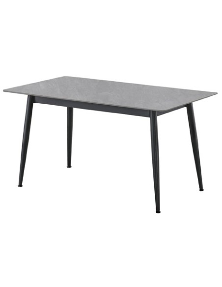 MESA COMEDOR FIJA BERNA 140 x 80 CM CERAMIC GREES GRIS