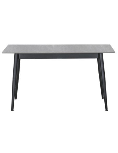 MESA COMEDOR FIJA BERNA 140 x 80 CM CERAMIC GREES GRIS
