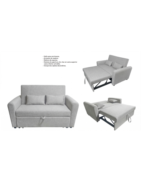 Sofá Cama con Brazos Modelo Ciro