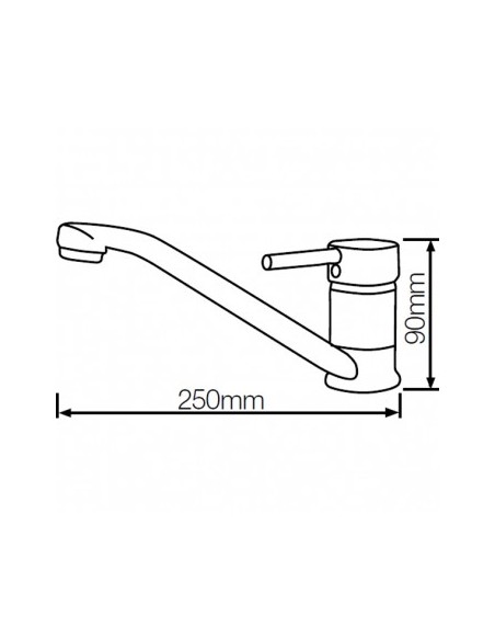 Grifo Monomando Fregadero - Diseño Minimalista Stick