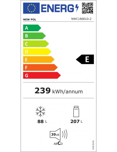 Frigorífico Combi New Pol NWC186ELD.2...