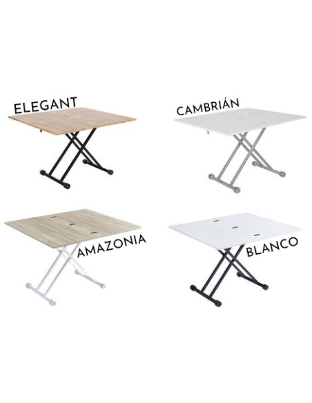 Mesa de Centro Elevable y Extensible Sisemát 100 x 57/114 cm
