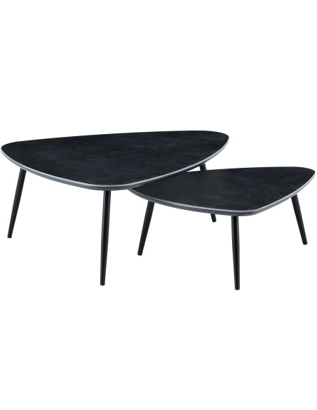 MESA CENTRO NIDO VULCANO CERAMIC NEGRO / NEGRO.