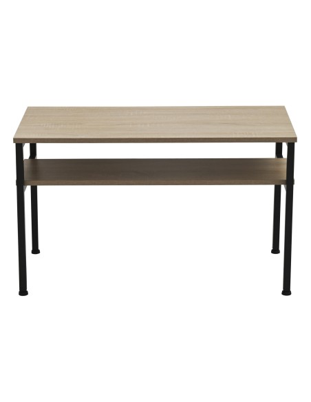 MESA CENTRO DECK 80 x 40 CM OAK / NEGRO