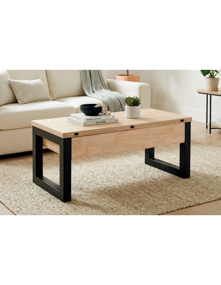 MESA CENTRO ELEVABLE Y EXTENSIBLE LOFT ADVANCE NORDISH / NEGRO
