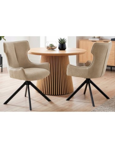 SILLA COMEDOR GIRATORIA ROBERT TEJIDO...