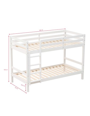 Litera de Madera Olivia Blanca...
