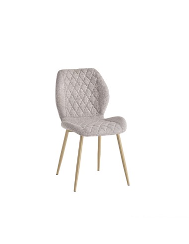 SILLA TAPIZADA AMLES BEIGE CON PATAS...