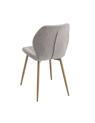 SILLA TAPIZADA AMLES BEIGE CON PATAS...