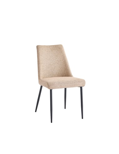SILLA TAPIZADA MORGAN BEIGE CON PATAS...