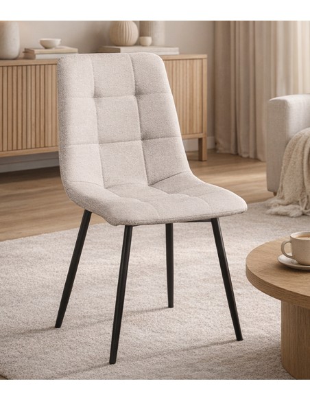 Silla Tapizada Fender con Patas Metálicas Negras
