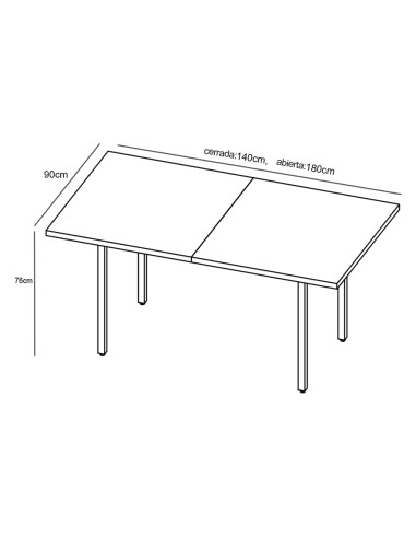 Mesa de Comedor Extensible Camden...