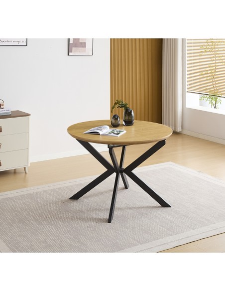 Mesa de Comedor Redonda Extensible Winsor 100-140 cm