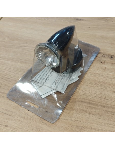 Foco de Superficie Negro Orientable con Base Redonda