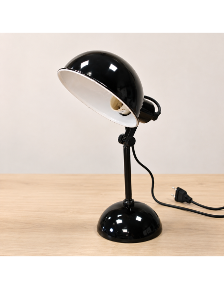 Lámpara de Sobremesa Vintage Dupi Negra Orientable E14 Máx. 40W