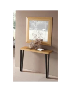 Entrada diseño moderno madera natural a medida
