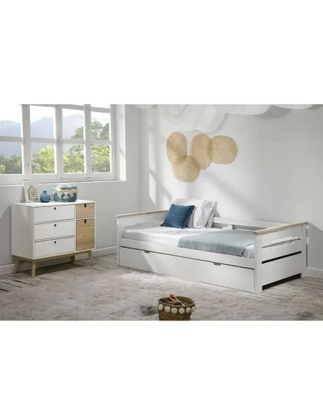 Cama Nido 90 x 190cm Modelo Zeri Blanco