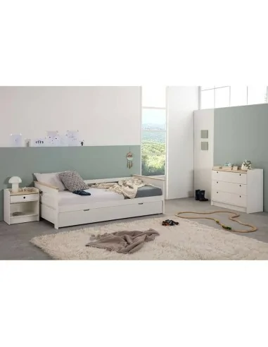 Cama Nido 90 x 190cm Modelo Zeri Blanco