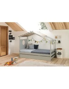 Cama Casa 90 x 190cm con Cajón Modelo Saya 2