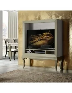 Mueble TV de salon estilo romantico con bancada isabelina