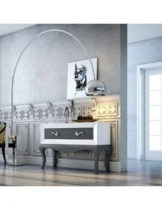 Recibidor estilo romantico con bancada isabelina