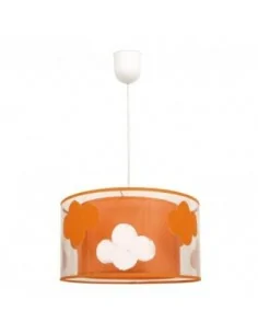 Colgante Nube Naranja 1xe27...
