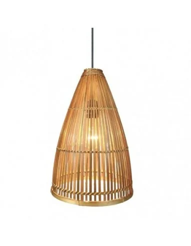 Colgante Bambu 1xe27 Croton Regx25x25 Cm