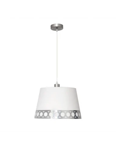 Colgante Dalia 1xe27 Blanco/plata