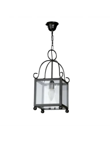 Farol Forja Monasterio 1xe27  REGx20,5x20,5 Negro