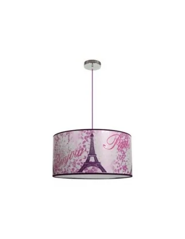 Colgante Peq. Eiffel Rosa 1xe27 Regx35 D