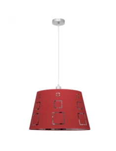Colgante Celaya 1xe27 Rojo...