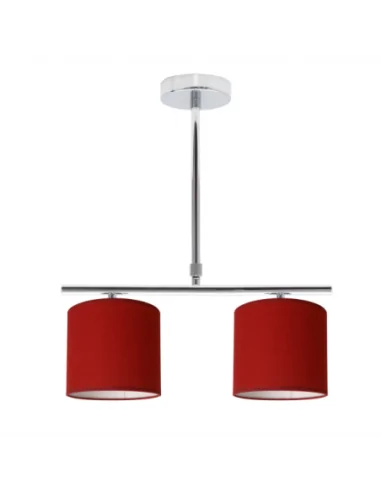 Lampara Planetario Cromo/rojo 2xe14 (62x43)