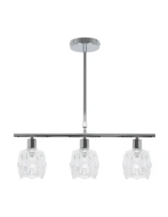 Lampara Derby 3xe14 Cromo...