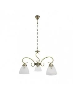 Lampara Jaipur 3xe14 Cuero...