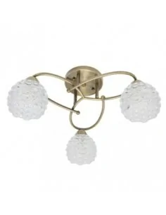 Lampara Bagan 3xe14 Cuero...