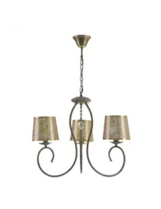 Lampara Tampico 3xe14 Cuero...