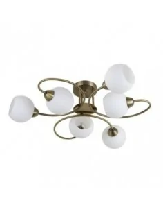 Lampara Fuji 6xe27 Cuero...