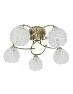 Lampara Bagan 5xe14 Cuero...