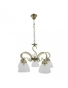 Lampara Jaipur 5xe14 Cuero...