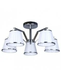 Lampara Trebol 5xe14 Cromo...