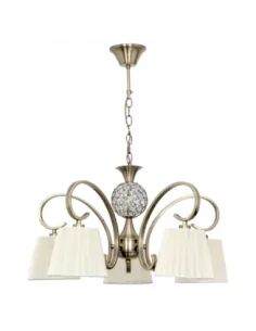 Lampara Panama 5xe14  Cuero...