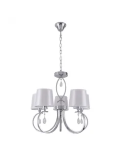 Lampara Rinca 5xe14 Cromo...