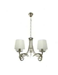 Lampara Luxor 5xe14 Cuero...
