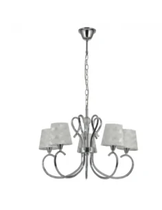 Lampara Cancun 5xe14 Cromo...